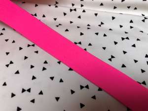 Blød elastik - velegnet til undertøj, 2,5 cm - ensfarvet, neonpink